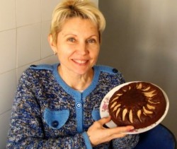 Шоколадный торт с грушами - шаг 6 Шоколадный торт с грушами - шаг 6