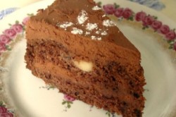 Шоколадный торт с грушами - шаг 7 Шоколадный торт с грушами - шаг 7