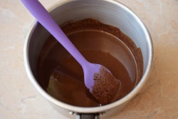 Шоколадный молочный коктейль в блендере - шаг 3 Шоколадный молочный коктейль в блендере - шаг 3