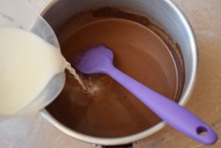 Шоколадный молочный коктейль в блендере - шаг 4 Шоколадный молочный коктейль в блендере - шаг 4