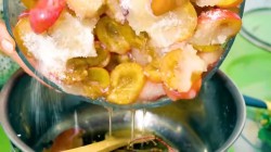 Варенье из желтой сливы с веточкой черемух и лимоном - шаг 4 Варенье из желтой сливы с веточкой черемух и лимоном - шаг 4