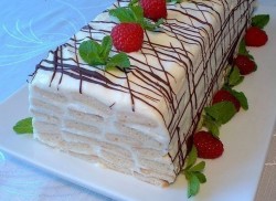 Торт Медовое полено - шаг 7 Торт Медовое полено - шаг 7