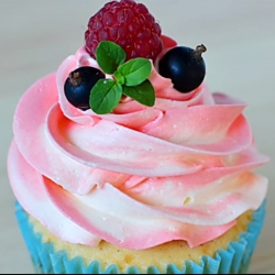 Ванильные капкейки с кремом