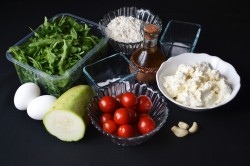 Закусочный кабачковый торт с творогом - шаг 1 Закусочный кабачковый торт с творогом - шаг 1