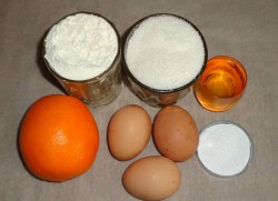 Апельсиновый бисквит - шаг 1 Апельсиновый бисквит - шаг 1