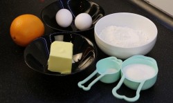 Апельсиновый кекс с глазурью - шаг 1