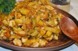 Азу из филе индейки с маринованными огурцами - шаг 18