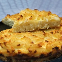 Бабка из макарон сладкая