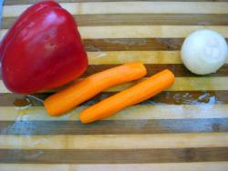 Быстрый суп с жареным мясом - шаг 3 Быстрый суп с жареным мясом - шаг 3