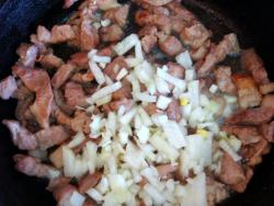 Быстрый суп с жареным мясом - шаг 7 Быстрый суп с жареным мясом - шаг 7