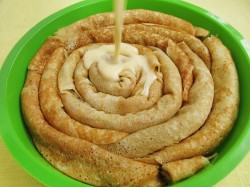 Блинный пирог из блинов с курицей - шаг 13 Блинный пирог из блинов с курицей - шаг 13