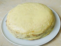 Блинный торт с заварным кремом - шаг 8