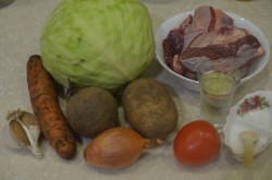 Русский борщ со свеклой - шаг 1 Русский борщ со свеклой - шаг 1