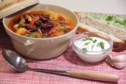 Борщ с фасолью и курицей - шаг 19 Борщ с фасолью и курицей - шаг 19