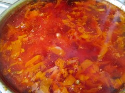 Борщ Сибирский с фрикадельками и томатной пастой - шаг 12 Борщ Сибирский с фрикадельками и томатной пастой - шаг 12