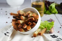 Чесночные сухарики с чесноком - шаг 14 Чесночные сухарики с чесноком - шаг 14