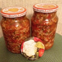 Цветная капуста Ароматная салат на зиму