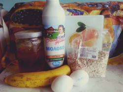 Диетические овсяно-банановые панкейки - шаг 1