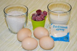 Домашнее мороженое с малиновым соусом - шаг 1