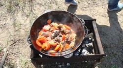 Думляма узбекская в казане - шаг 11