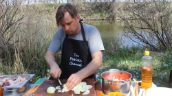 Думляма узбекская в казане - шаг 3