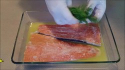 Форель слабосолёная в апельсиновом соке - шаг 2