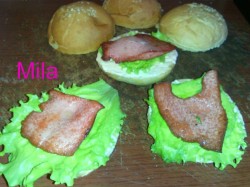 Бутерброды на природу гамбургер быстрого приготовления - шаг 4