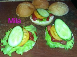 Бутерброды на природу гамбургер быстрого приготовления - шаг 7