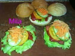 Бутерброды на природу гамбургер быстрого приготовления - шаг 8