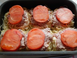 Гнезда из макарон с фаршем в духовке - шаг 6 Гнезда из макарон с фаршем в духовке - шаг 6