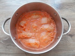 Голубцы из пекинской капусты с фаршем и рисом - шаг 12