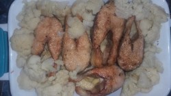 Горбуша с капустой и картошкой в духовке - шаг 8