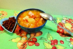 Гороховый суп с копченой курицей - шаг 11 Гороховый суп с копченой курицей - шаг 11