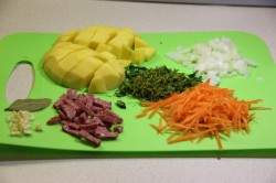 Гороховый суп с копчёными рёбрышками и курицей - шаг 3 Гороховый суп с копчёными рёбрышками и курицей - шаг 3