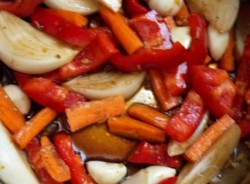 Горячий салат без яиц - шаг 3 Горячий салат без яиц - шаг 3