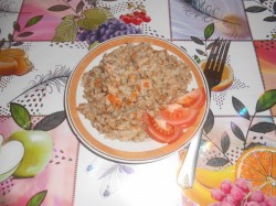 Гречневая каша в горшочке в духовке с мясом - шаг 8