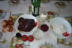 Гуляш печеночный свиной - шаг 1