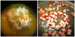 Густой картофельный суп с квашеной капустой и беконом - шаг 3 Густой картофельный суп с квашеной капустой и беконом - шаг 3