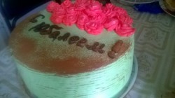 Торт с маком орехами изюмом шоколадный бисквит - шаг 11 Торт с маком орехами изюмом шоколадный бисквит - шаг 11