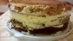 Торт с маком орехами изюмом шоколадный бисквит - шаг 10 Торт с маком орехами изюмом шоколадный бисквит - шаг 10