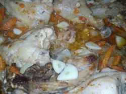 Жареная курица с куркумой и морковью. - шаг 5 Жареная курица с куркумой и морковью. - шаг 5