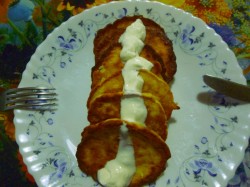 Кабачково-творожные оладьи с овсяными хлопьями - шаг 8 Кабачково-творожные оладьи с овсяными хлопьями - шаг 8