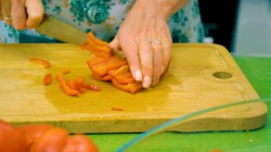 Кабачковый салат на зиму с томатами и болгарским перцем - шаг 6 Кабачковый салат на зиму с томатами и болгарским перцем - шаг 6