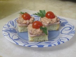 Канапе Делис с ветчиной и фасолью - шаг 6