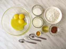 Кекс двухцветный на молоке - шаг 2 Кекс двухцветный на молоке - шаг 2