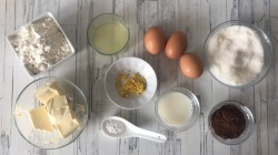 Кекс Мраморный большой - шаг 1 Кекс Мраморный большой - шаг 1