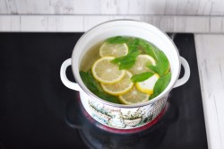 Компот с мятой и лимоном на зиму - шаг 5 Компот с мятой и лимоном на зиму - шаг 5