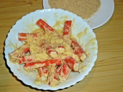 Крабовые палочки в кляре с сыром - шаг 6