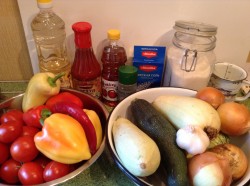 Лечо с кабачками и кетчупом на зиму - шаг 1 Лечо с кабачками и кетчупом на зиму - шаг 1