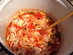 Лечо с кабачками и кетчупом на зиму - шаг 8 Лечо с кабачками и кетчупом на зиму - шаг 8